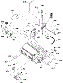 10 - Machine Compartment & Muffler Assy parts for Amana Refrigerator SX522VW / P1320501W W from AppliancePartsPros.com