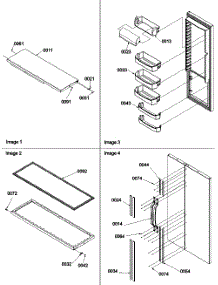 11 - Refrigerator Door, Trim And Handles parts for Amana Refrigerator SX522VW / P1320501W W from AppliancePartsPros.com