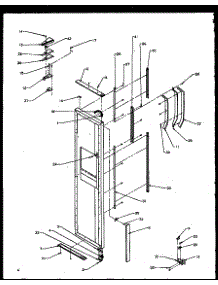06 - Fz Door Hinge And Trim Parts parts for Amana Refrigerator SXD20NE / P1162504W E from AppliancePartsPros.com