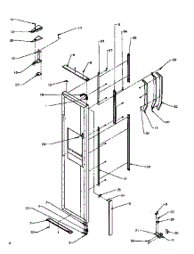 06 - Fz Door Hinge And Trim Parts parts for Amana Refrigerator SXD20Q2L / P1162508W L from AppliancePartsPros.com