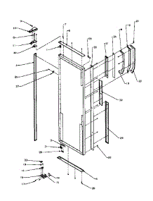 13 - Ref Door Hinge And Trim Parts parts for Amana Refrigerator SXD20Q2L / P1162508W L from AppliancePartsPros.com