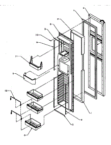 05 - Fz Door parts for Amana Refrigerator SXD22Q2W / P1181308W W from AppliancePartsPros.com