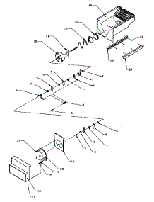 03 - Crushed Ice Bucket parts for Amana Refrigerator SXD22S2L / P1190404W L from AppliancePartsPros.com