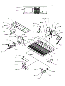 13 - Machine Compartment parts for Amana Refrigerator SXD22S2L / P1190404W L from AppliancePartsPros.com