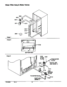13 - Water Filter Assy And Water Vavles parts for Amana Refrigerator SXD23VE / P1315301W E from AppliancePartsPros.com