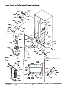 04 - Drain Systems, Rollers And Evap Assy parts for Amana Refrigerator SXD23VL / P1315301W L from AppliancePartsPros.com