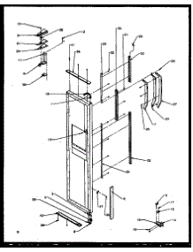 07 - Fz Door Hinge And Trim Parts parts for Amana Refrigerator SXD25NPE / P1162407W E from AppliancePartsPros.com