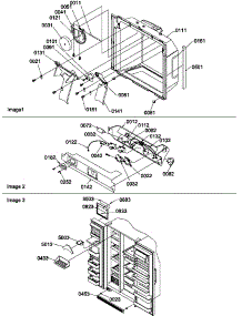 08 - Ice-Water Cav / Elec Brkt Assy / Toe Grille parts for Amana Refrigerator SXD25S2E / P1303504W E from AppliancePartsPros.com