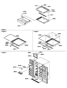 03 - Crisper & Deli Assemblies And Toe Grille parts for Amana Refrigerator SXD25S2E / P1190421W E from AppliancePartsPros.com