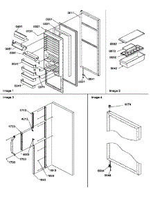 11 - Ref Door And Accessories parts for Amana Refrigerator SXD25S2L / P1190421W L from AppliancePartsPros.com