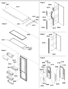 11 - Refrigerator Door Trim parts for Amana Refrigerator SXD26VE / P1315202W E from AppliancePartsPros.com