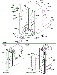 02 - Cabinet Parts parts for Amana Refrigerator SXD27TL / P1302802W L from AppliancePartsPros.com