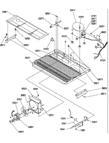 09 - Machine Compartment parts for Amana Refrigerator SXD322L / P1313901W L from AppliancePartsPros.com