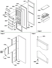 10 - Ref Door And Accessories parts for Amana Refrigerator SXD322L / P1313901W L from AppliancePartsPros.com