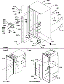 02 - Cabinet Parts parts for Amana Refrigerator SXD322L / P1305703W L from AppliancePartsPros.com