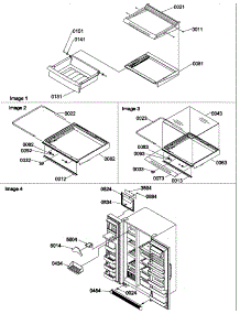 12 - Shelves / Deli, Crisper Assy & Toe Grille parts for Amana Refrigerator SXD322W / P1313901W W from AppliancePartsPros.com
