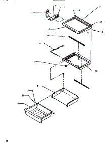 17 - Shelving & Drawers (Ref) parts for Amana Refrigerator SXD520SL / P1182401W L from AppliancePartsPros.com