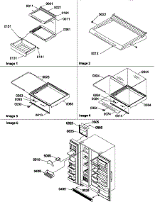 03 - Crisper & Deli Assemblies & Toe Grill parts for Amana Refrigerator SXD520TE / P1313701W E from AppliancePartsPros.com