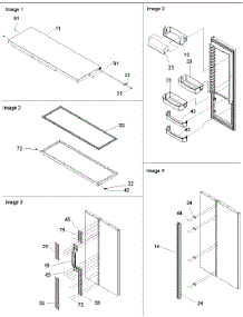 11 - Refrigerator Door, Trim And Handles parts for Amana Refrigerator SXD522VE / P1320302W E from AppliancePartsPros.com