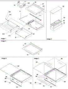 03 - Deli, Shelves, Crisper Assy parts for Amana Refrigerator SXD522VW / P1320302W W from AppliancePartsPros.com