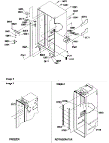 02 - Cabinet Parts parts for Amana Refrigerator SXD524VE / P1320401W E from AppliancePartsPros.com