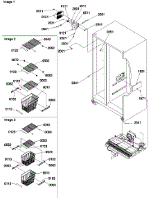 07 - Freezer Shelves And Lights parts for Amana Refrigerator SXD524VW / P1320401W W from AppliancePartsPros.com