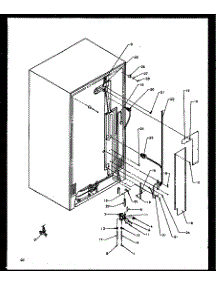 02 - Cabinet Back parts for Amana Refrigerator SXDE27NE / P1162206W E from AppliancePartsPros.com