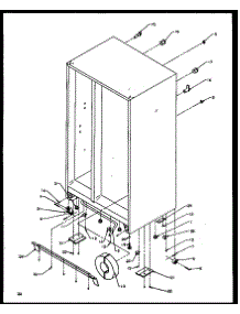 04 - Drain And Rollers parts for Amana Refrigerator SXDE27NPL / P1162204W L from AppliancePartsPros.com