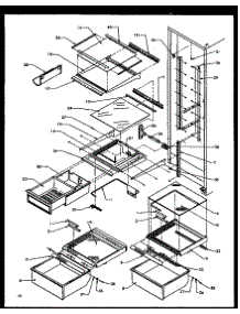 14 - Ref Shelving And Drawers parts for Amana Refrigerator SXDE27NPW / P1162207W W from AppliancePartsPros.com
