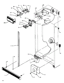 14 - Ref / Fz Controls And Cabinet Parts parts for Amana Refrigerator SXDE27QE / P1162208W E from AppliancePartsPros.com