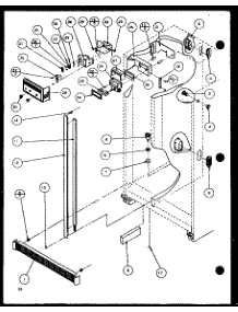 09 - Ref parts for Amana Refrigerator SXP25H / P7836034W from AppliancePartsPros.com