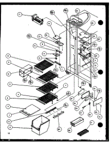 05 - Fz Shelving And Ref Light parts for Amana Refrigerator SZ22MBW / P1120609W W from AppliancePartsPros.com