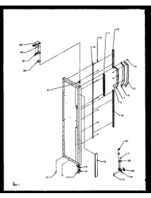 05 - Fz Door Hinge And Trim Parts parts for Amana Refrigerator SZ22NL / P1162701W L from AppliancePartsPros.com
