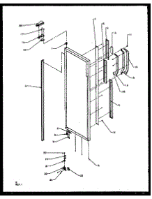 09 - Ref Door Hinge And Trim Parts parts for Amana Refrigerator SZ22NL / P1162701W L from AppliancePartsPros.com