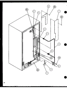 11 - Rollers And Back Unit parts for Amana Refrigerator SZ25M2L / P1154903W L from AppliancePartsPros.com