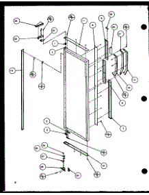 08 - Ref Door parts for Amana Refrigerator SZ25M2W / P1154903W W from AppliancePartsPros.com