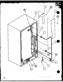 12 - Rollers And Back Unit parts for Amana Refrigerator SZ25ML / P1120710W L from AppliancePartsPros.com