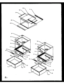 13 - Ref Shelving And Drawers parts for Amana Refrigerator SZ25NE / P1162707W E from AppliancePartsPros.com