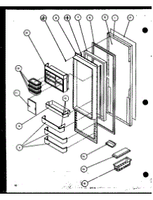10 - Ref Door parts for Amana Refrigerator SZD20K / P1102504W from AppliancePartsPros.com
