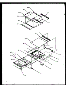 15 - Ref Shelving And Drawers parts for Amana Refrigerator SZD20NPE / P1162502W E from AppliancePartsPros.com