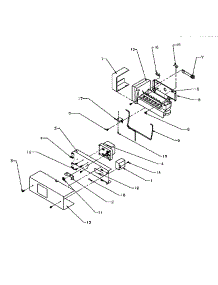12 - Ice Maker parts for Amana Refrigerator SZD22S5E / P1190414W E from AppliancePartsPros.com