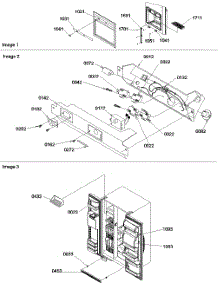05 - Facade Dispenser Cover, Elec Brkt Assy parts for Amana Refrigerator SZD23VL / P1315309W L from AppliancePartsPros.com