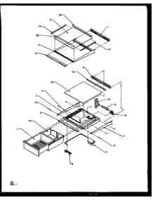 16 - Ref Shelving And Drawers parts for Amana Refrigerator SZD25N2W / P1162431W W from AppliancePartsPros.com
