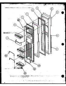 06 - Fz Door parts for Amana Refrigerator SZD27MBW / P1124302W W from AppliancePartsPros.com