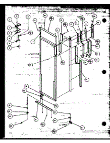 14 - Ref Door Hinge parts for Amana Refrigerator SZDE20ML / P1120301W L from AppliancePartsPros.com
