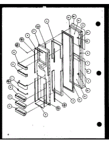 05 - Fz Door parts for Amana Refrigerator SZDE25K / P1116801W from AppliancePartsPros.com