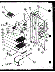 06 - Fz Shelving And Ref Light parts for Amana Refrigerator SZDE25K / P1116801W from AppliancePartsPros.com