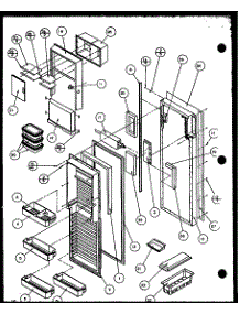 13 - Ref Door parts for Amana Refrigerator SZDE27KBL / P1110602W L from AppliancePartsPros.com