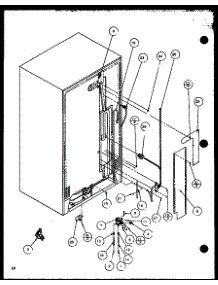 02 - Cabinet Back parts for Amana Refrigerator SZDE27KBW / P1110602W W from AppliancePartsPros.com