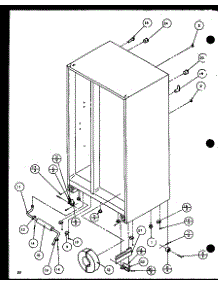 04 - Drain And Rollers parts for Amana Refrigerator SZDE27KW / P1110601W W from AppliancePartsPros.com